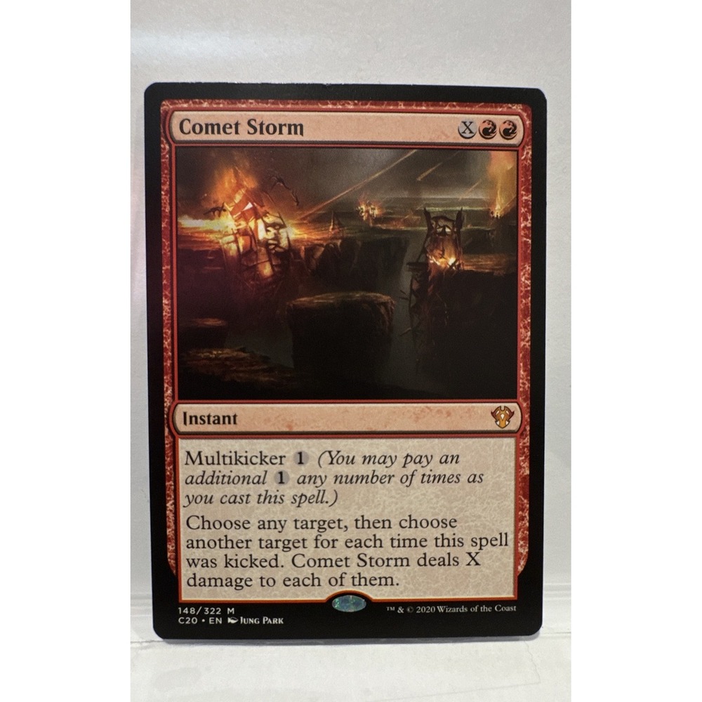 Magic The Gathering Comet Storm Commander 2020 Mythic Red Instant Card 148/322